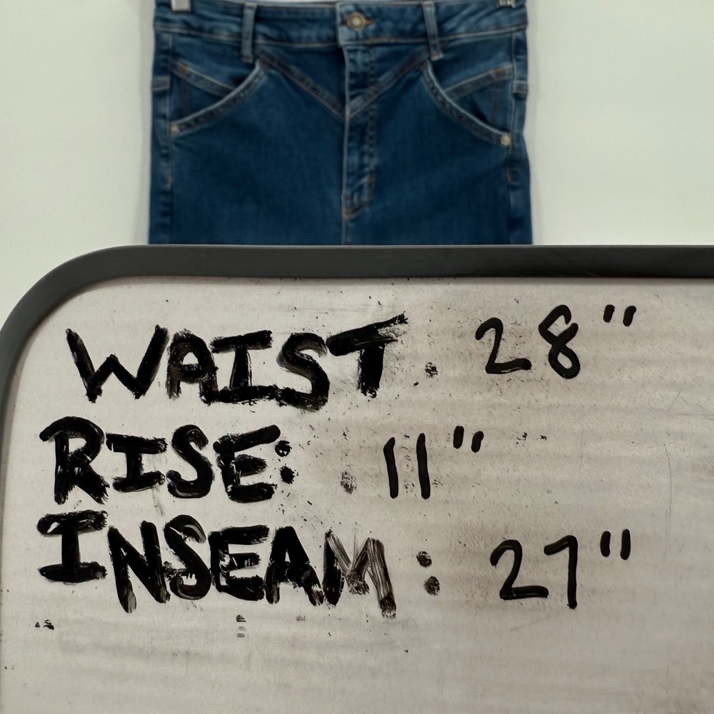 Free People Indigo Skinny Jeans with Panel Seams - Picture 6 of 6